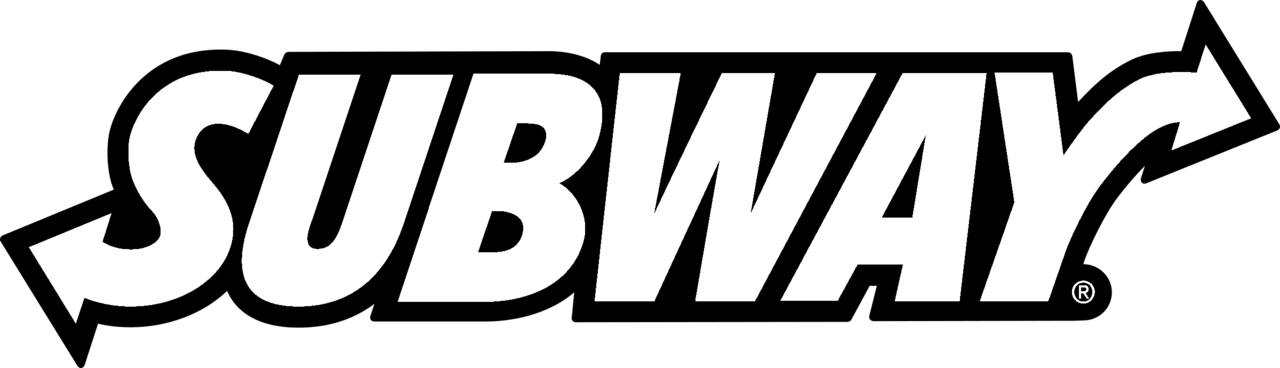 subway logo black and white